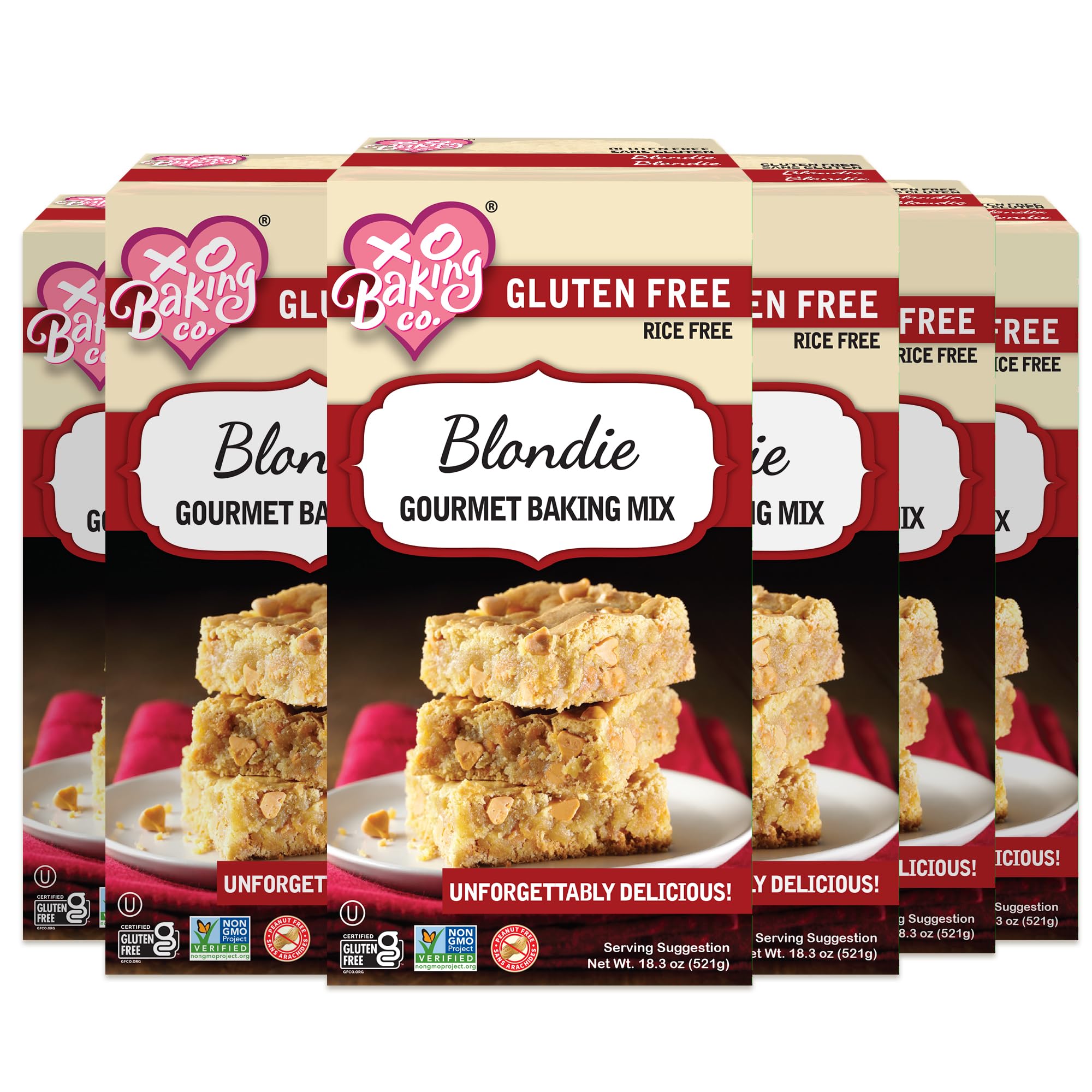 Amazon.com : XO Baking Co. Gluten Free Blondie Gourmet Baking Mix
